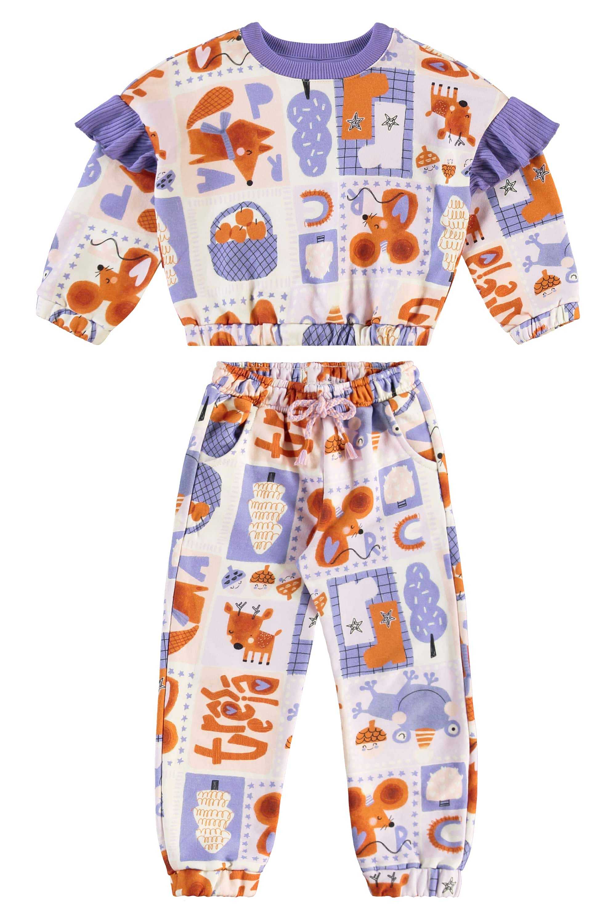 Conjunto Jardim Secreto Infantil Feminino (Off White) Três e Já - Imagem 37